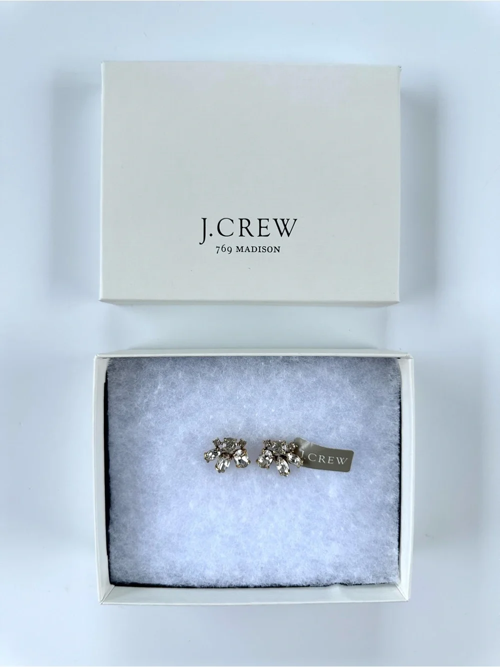 J.Crew Crystal Fan Earrings - NWT